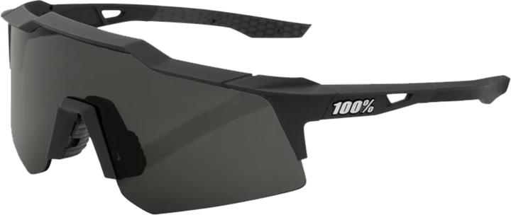 Actual product image 100% Glasses Speedcraft XS Soft Tact (Soft Tact Black, Smoke)