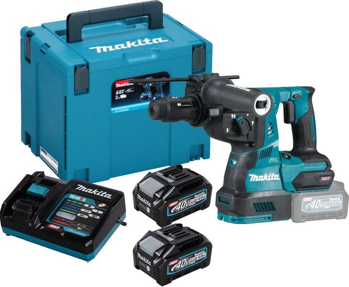 Actual product image Makita 40V Battery combi hammer SDS+ HR004GM201 (Rechargeable battery operated)