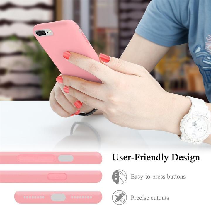 Actual product image Cadorabo TPU Liquid Silicone Case Cover (Apple iPhone 7 Plus, Apple iPhone 7s Plus)