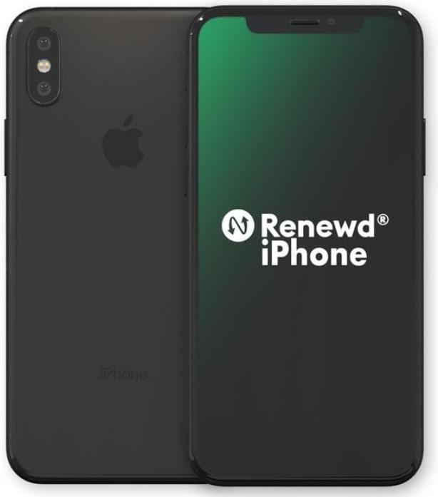 Renewd iPhone XS (64 Go, Gris sidéral, 5.80", 12 Mpx, Double SIM, A / Comme neuf)