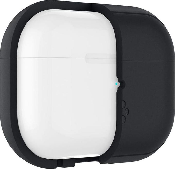 Actual product image Spigen SILICONE FIT STRAP Apple AIRPODS PRO 1 / 2 BLACK/PHANTOM GREEN (Headphone bag)