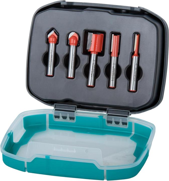 wolfcraft wolfcraft 1 Nutfräser-Set HM 5-tlg.