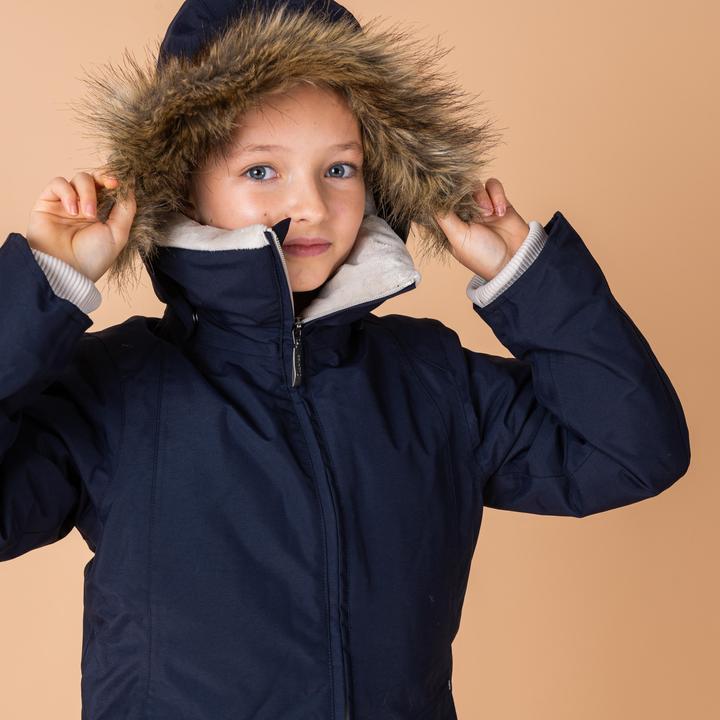 Immagine prodotto Fouganza Giacca da equitazione invernale 500 impermeabile e calda per bambini blu navy (128)