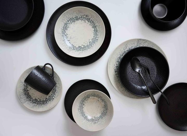Actual product image Ritzenhoff & Breker Dessert plate CECINA GREY, 205 mm made of stoneware, dishwasher-safe, with coloured glaze (1 x, 20.50 cm)