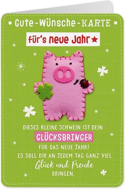 Actual product image Sheepworld Greeting card - greeting card for the new year - lucky charm (1 pcs.)