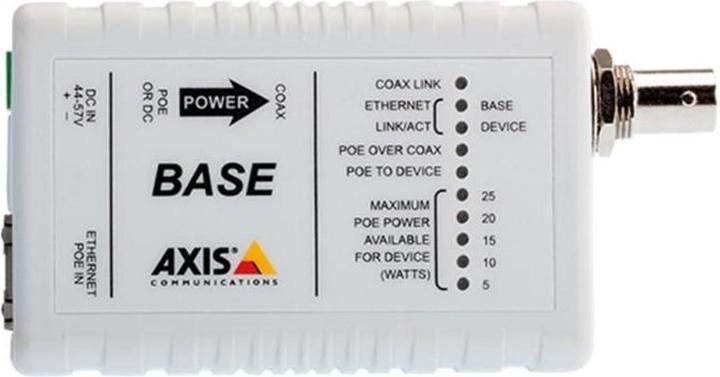 Actual product image Axis T8641 PoE+ via coax, base (Power supply)