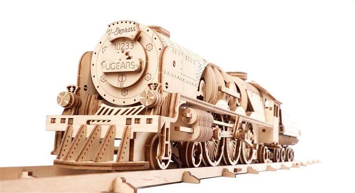Produktbild Ugears Lokomotive V-Express mit Wagon
