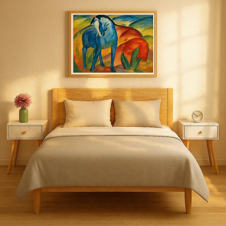 Produktbild Relaxdays Nachttisch Marmoroptik & Holzbeine (40 x 32 x 55 cm)