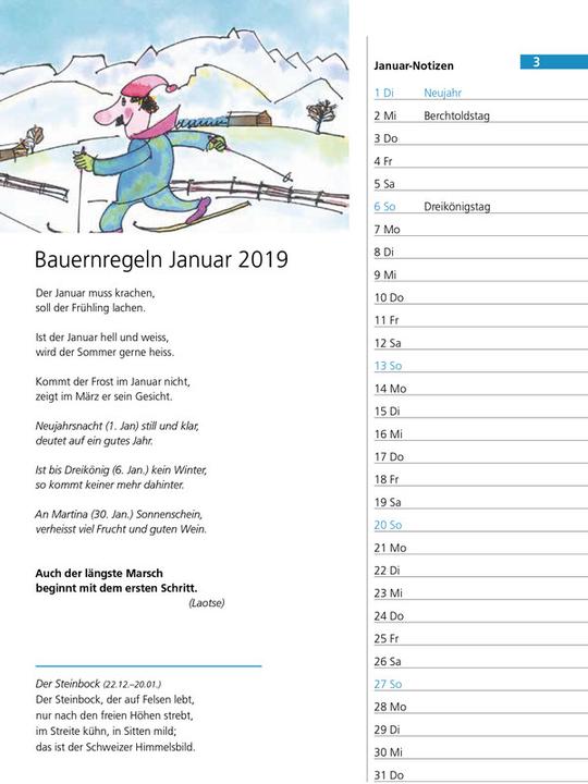 Produktbild Schweizer Eulenspiegel-Kalender