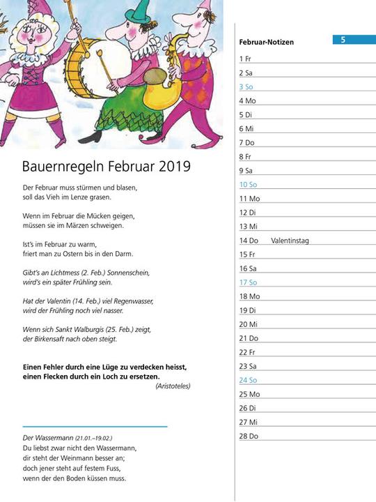 Produktbild Schweizer Eulenspiegel-Kalender