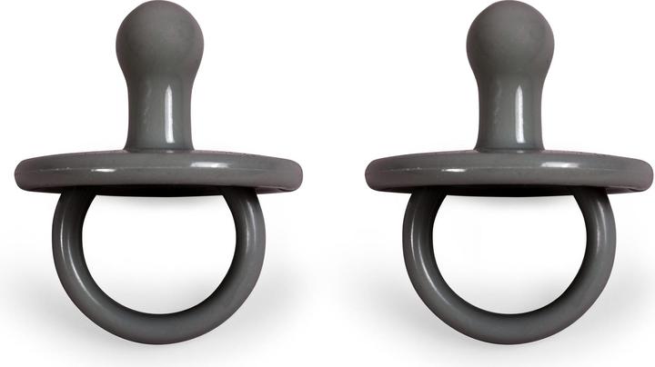 Actual product image Filibabba Silicone pacifier 2-pack - Stone grey (2 x)