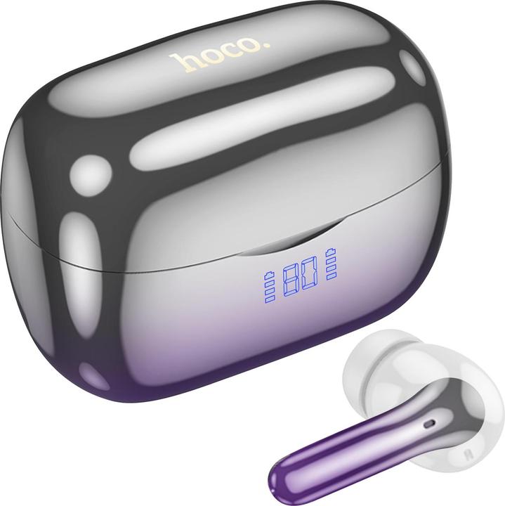 Immagine prodotto Hoco Cuffie Bluetooth effetto cromo (ANC, 7 h, Cablato)