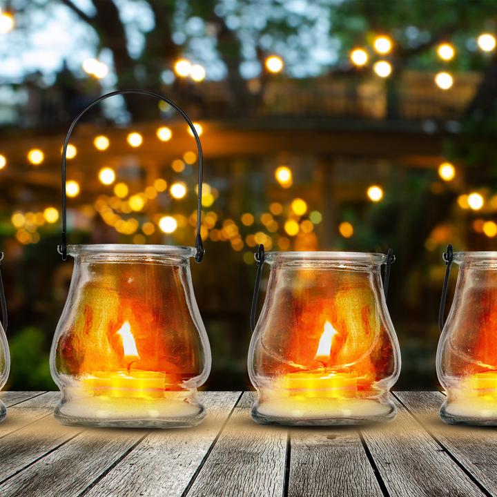 Actual product image Relaxdays 12x lantern (12 x, 8.5 x 8.5 x 10 cm)