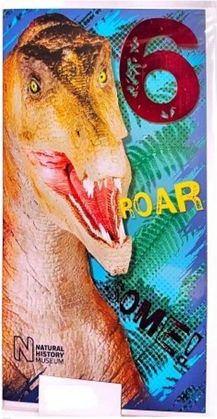 Produktbild Dinosaurier Grusskarte 6 Geburtstag Karton