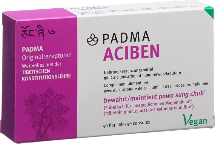 Produktbild Padma Aciben ausgeglichenes Magenklima (40 Stück, Kapseln, 40 g)