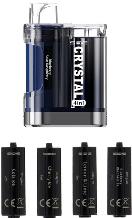Produktbild SKE Crystal 4in1 Kit (Blaubeere, Cola, Kirsche, Fisch, Himbeere)