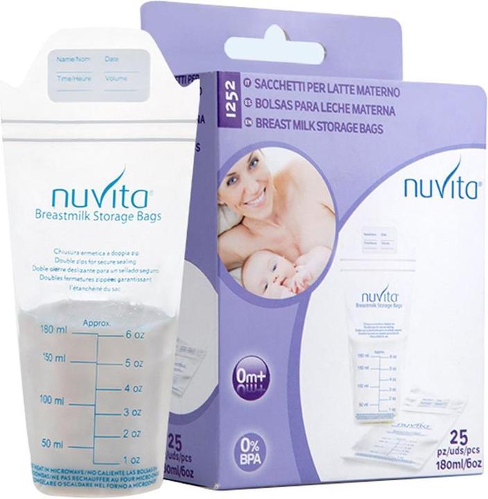 Actual product image Nuvita Breast milk storage bag