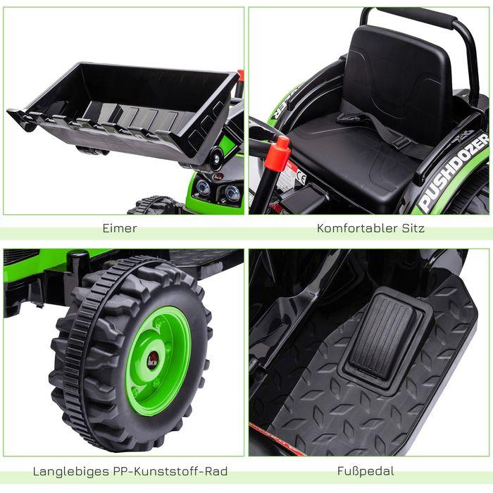 Produktbild Swisshandel24 Kinder Elektrobagger Sitzbagger für Kinder Aufsitzbagger Geländewagen traktor elektrisch zum Fahren