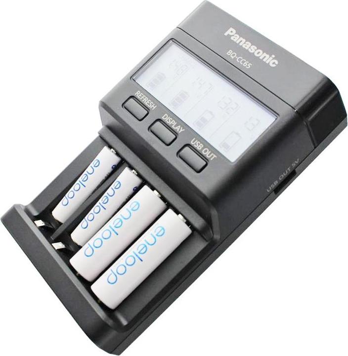 Image du produit Panasonic BQ-CC65 (4 pcs, AAA, Piles rechargeables + chargeur)