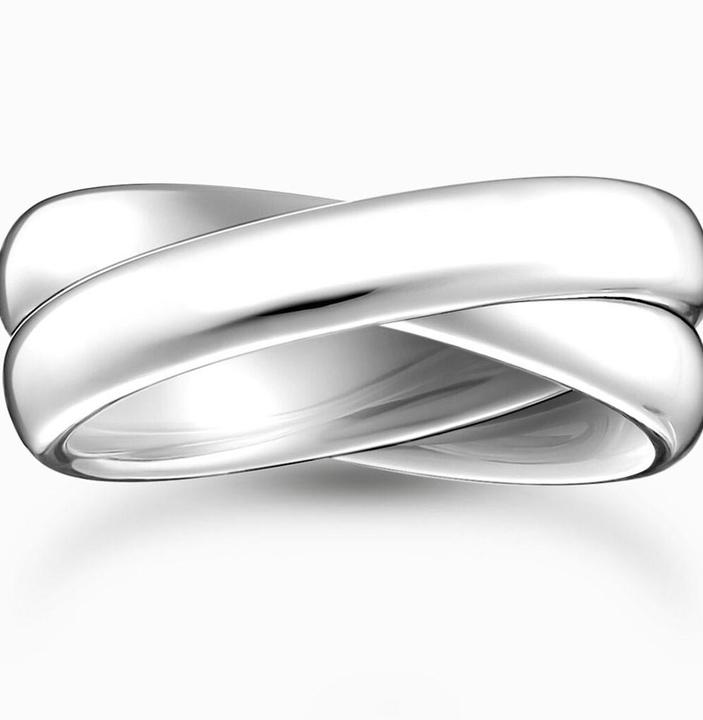 Actual product image Thomas Sabo Ring Duo schmal Silber (64, 925 Silver)