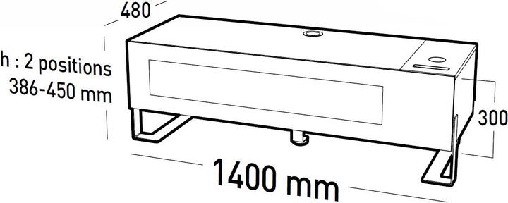 Immagine prodotto Erard Naga (140 x 48 x 30 cm)