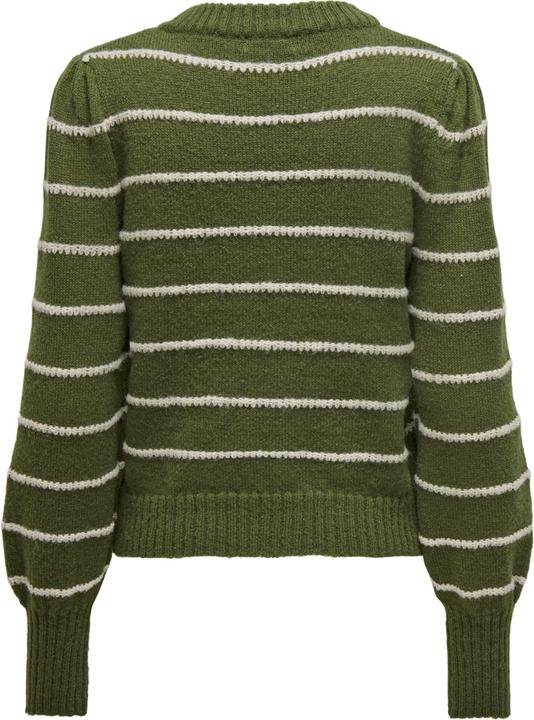 Immagine prodotto JdY Vestibilità regolare Collo alto Polsini lunghi Maniche a sbuffo Pullover Maglione in maglia (L)