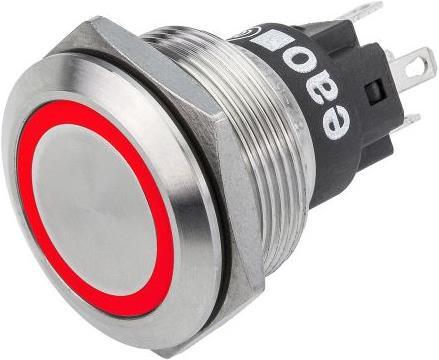 Produktbild EAO 22mm,vandal res,SS,24V,red,LED,plug-in