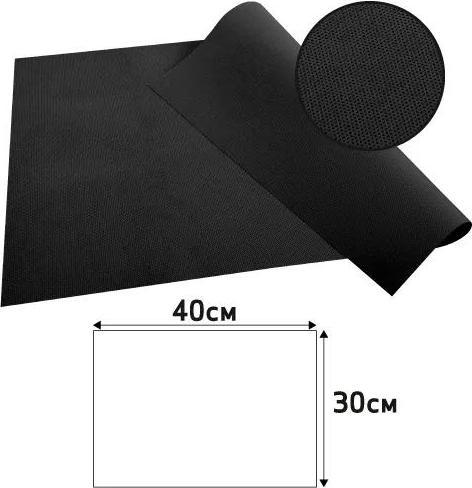 Image du produit PROnappe Set de table jetable Spunbond, 400 x 300 mm, noir (100 pcs, 30 x 40 cm)
