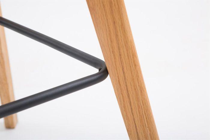 Actual product image Swisshandel24 Metz plastic bar stool Natura, black