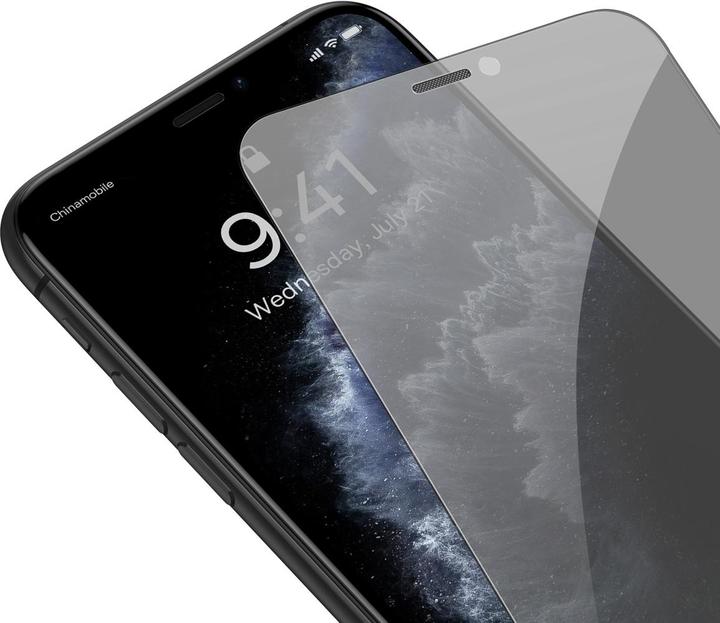 Produktbild Baseus All-glass Porcelain Crystal Dust-proof Anti-peeping Film for iP11 (2 Stück, Apple iPhone 11 Pro Max, Apple iPhone XS Max)