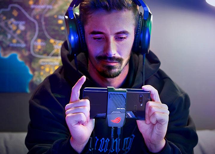 Actual product image ASUS ROG Phone (512 GB, Black, 6", Dual SIM, 12 Mpx, 4G)