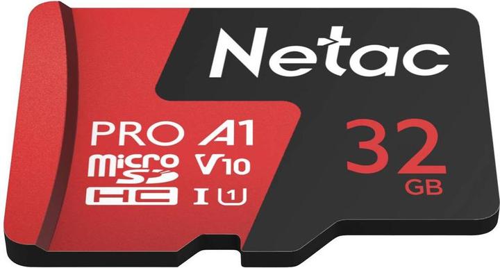 Image du produit Netac P500 Extreme Pro MicroSDHC 32GB V10/A1/C10 jusqu'à 100MB/s, wi (32 Go, microSDHC, U1, UHS-I)