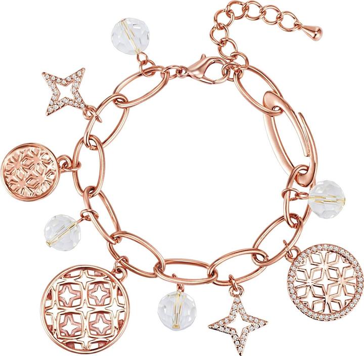 Immagine prodotto Lulu & Jane Stella da donna in metallo, lega e vetro oro rosa 17,5 cm di lunghezza base + 4,0 cm di estensione (17.50 cm, Lega metallica)