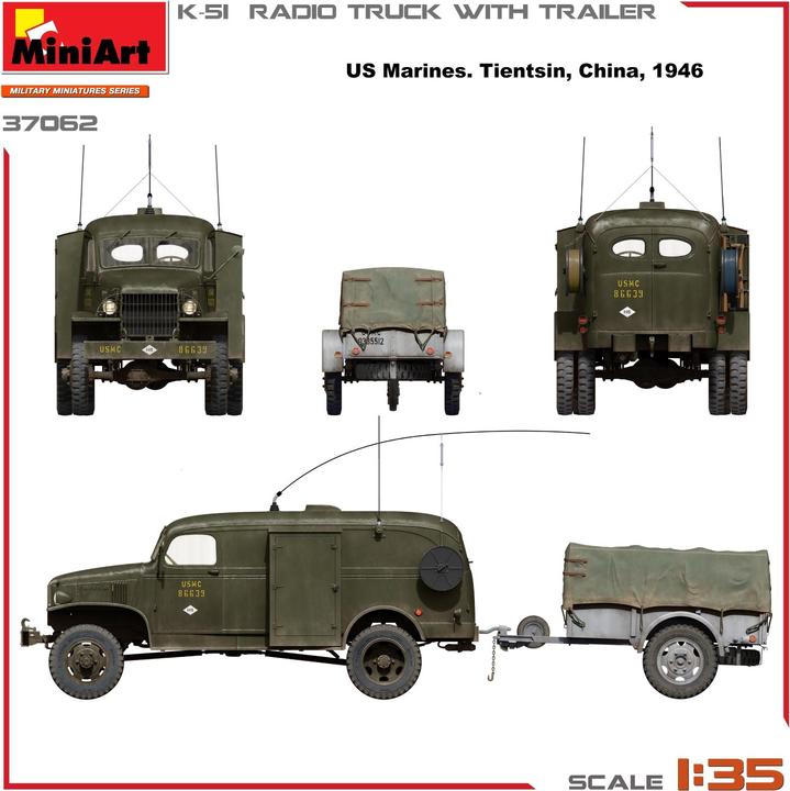 Image du produit 1:35 Camion radio K-51 avec remorque
