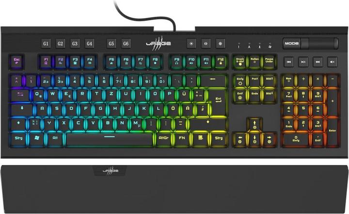 Urage Gaming-Tastatur Exodus 900 Mechanical, rote Switches (DE, Kabelgebunden)