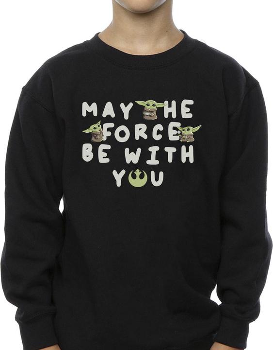 Produktbild Star Wars The Mandalorian Grogu May The Force Be With You Sweatshirt Jungen (152, 158)