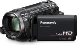Produktbild Panasonic HDC-SD600-K, Full-HD Flash Camcorder, Schwarz