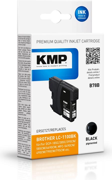 Produktbild KMP Tinte ersetzt LC1100BK (BK)