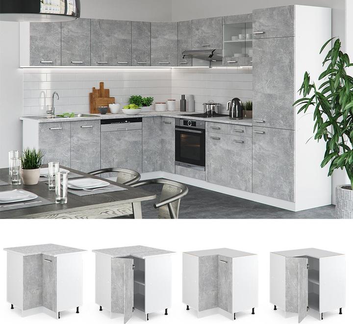 Produktbild Vicco Eckunterschrank R-Line (75.5 x 60 x 81.5 cm)