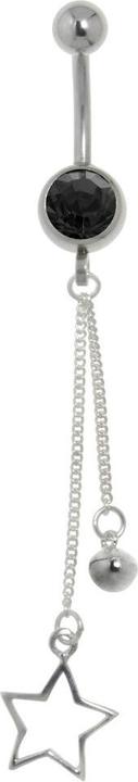 Bijouteria Bauchpiercing (Chirurgenstahl 316L, Kristall, Silber 925)