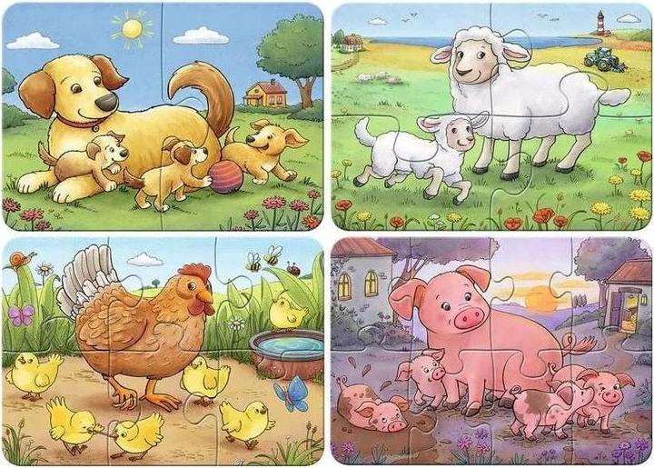 Actual product image Ravensburger Children's puzzle - 12004041 Small farm animals - my first puzzle with 2,4,6,8 pieces - (8 pieces)