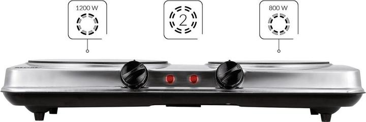 Image du produit MPM Free standing hob ELECTRIC COOKER MKE 20 CERAMIC 2 BURNS