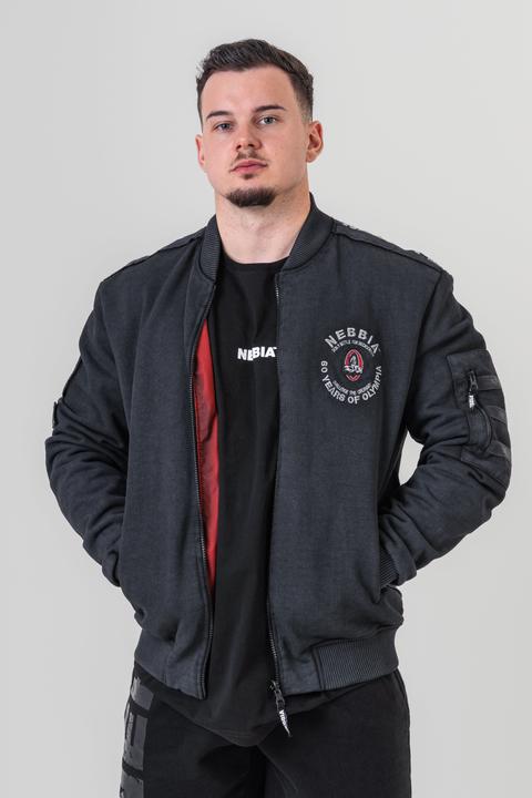 Immagine prodotto Nebbia Washed-Off Men's Bomber Jacket LEGEND (L)