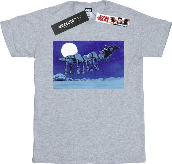 Star Wars Christmas ATAT Sleigh TShirt (S)