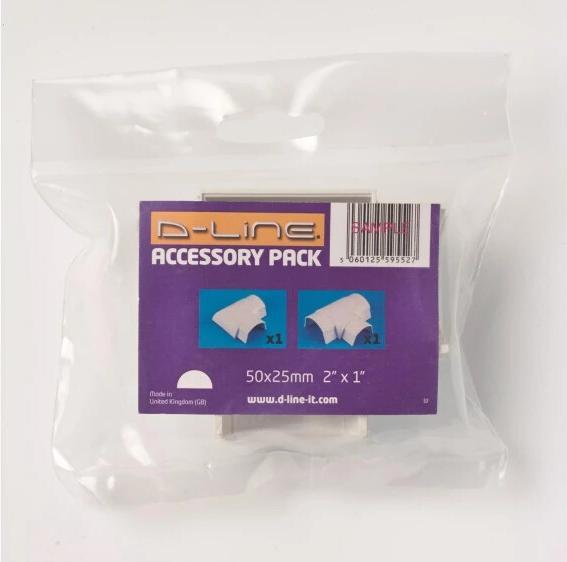 Actual product image D-Line Accessory set H50025 for half-round duct 50 / 25 (Cable hole, 25 cm)