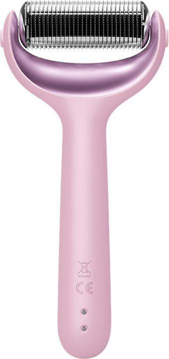 Actual product image Konjac Sponge Roller do mezoterapii igłowej twarzy i ciała 9w1 Geske z Aplikacja (różowy)