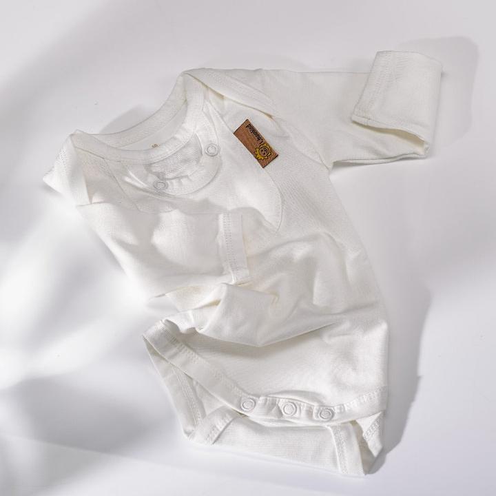 Produktbild Löwenkind Langarm-Body Weiss Gr. 74/80 (74, 80)