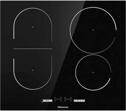 Immagine prodotto Hisense I6433CB7 piano cottura Nero Da incasso 59.5 cm Piano cottura a induzione 4 Fornello(i)