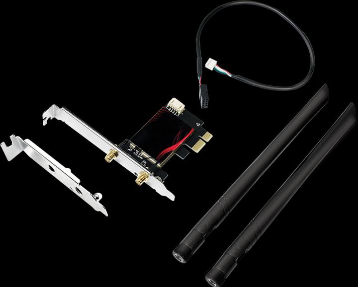 Produktbild LogiLink PCI-Express Karte, WI-FI 6E &, BT5.0 (PCI-E x1)