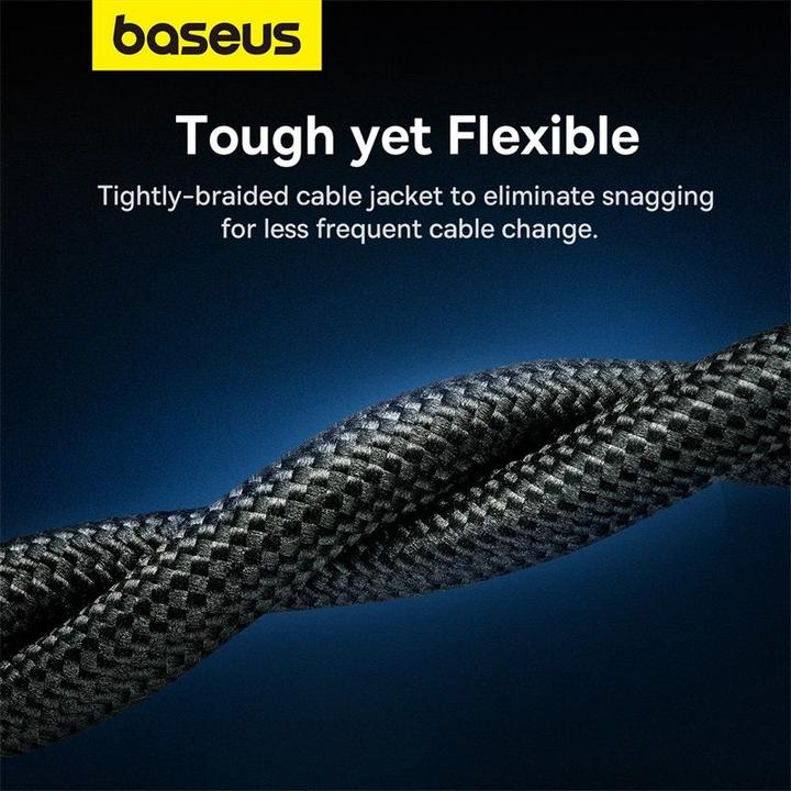Produktbild Baseus Braided network cable cat.7 Ethernet RJ45, 10Gbps, 10m (black) (U/UTP, CAT7, 10 m)